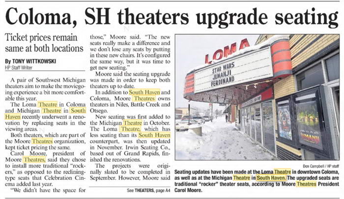 Loma Theatre - 03 Jan 2018 Seating Upgrade (newer photo)